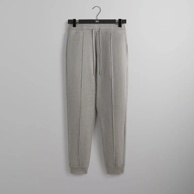 Kith Double Face Pierre Sweatpant - Mid Heather Grey sold by Kith