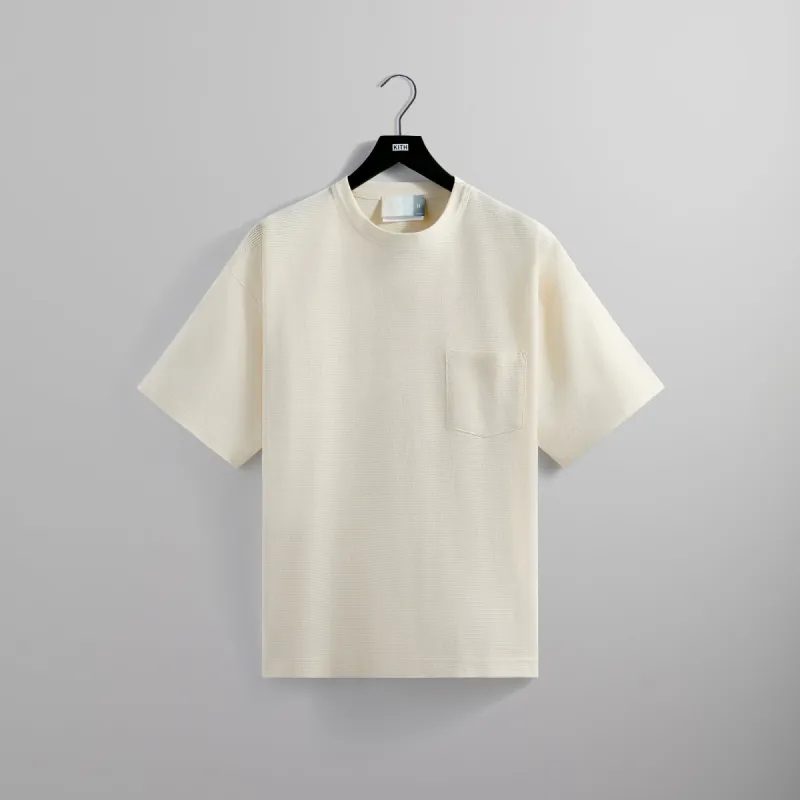 Kith Pointelle Mesh Leonard Tee - Sandrift sold by Kith