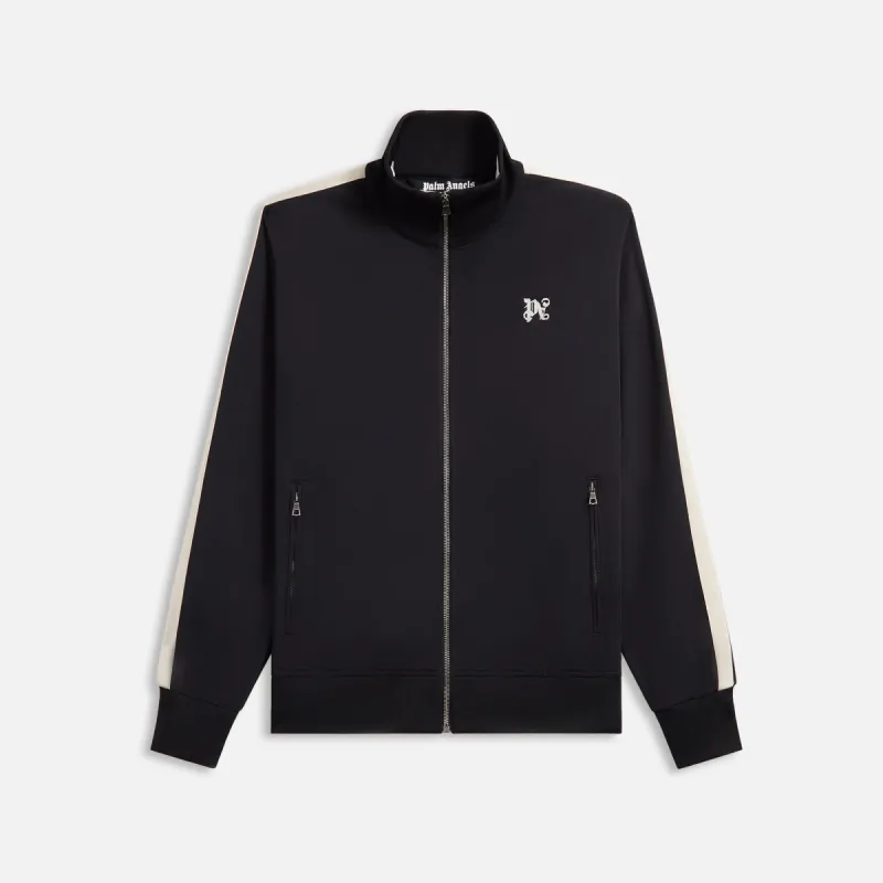 Palm Angels Monogram Track Jacket - Black / Off White sold by Kith