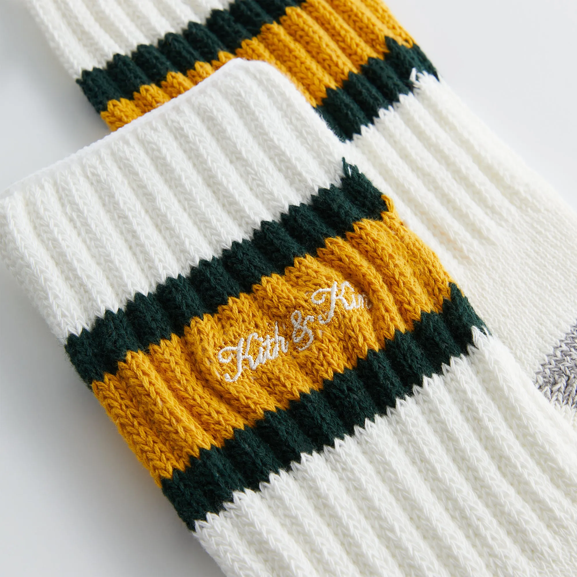 Kith Chunky Rib Striped Crew Socks - Stadium sold by Kith product image thumbnail 3