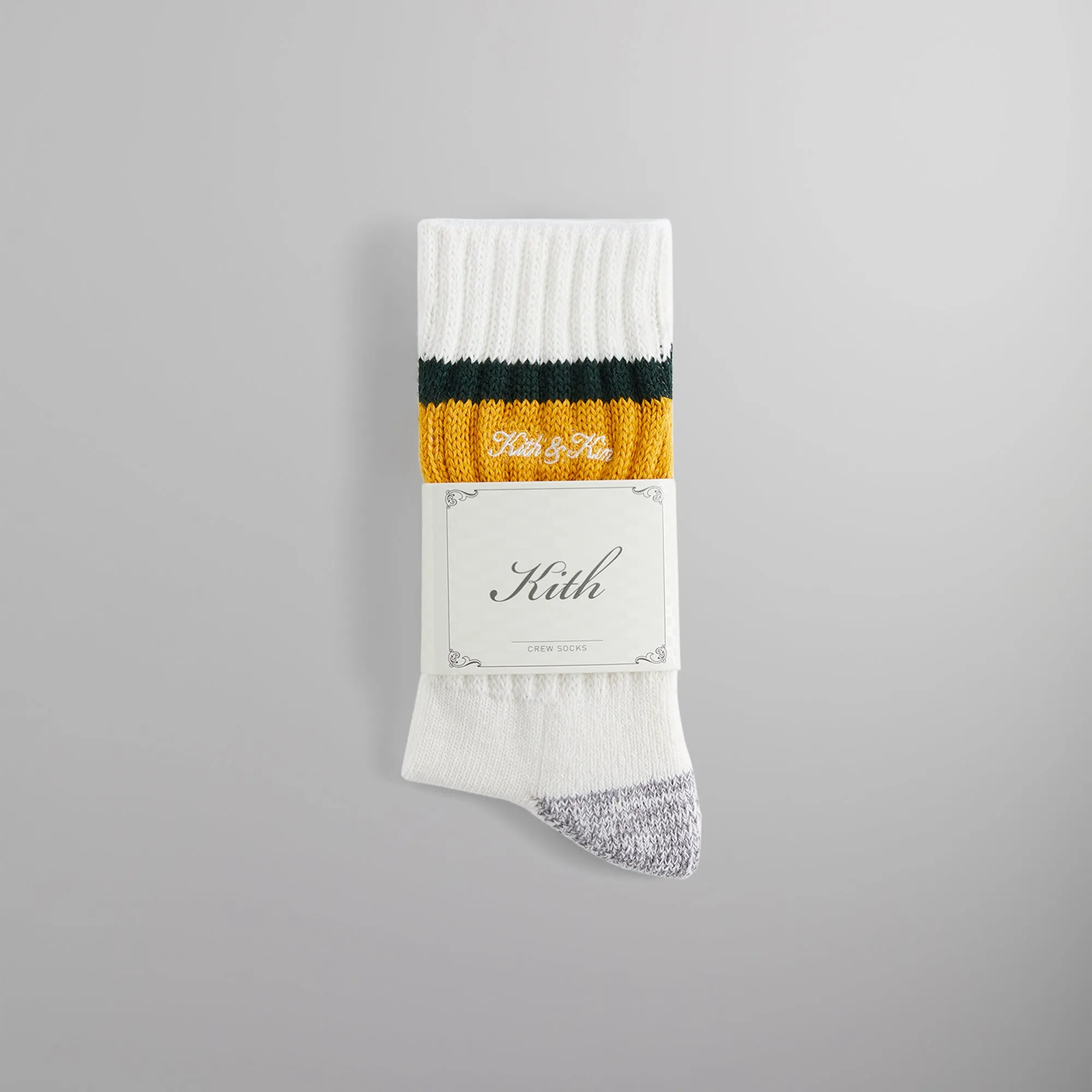 Kith Chunky Rib Striped Crew Socks - Stadium sold by Kith