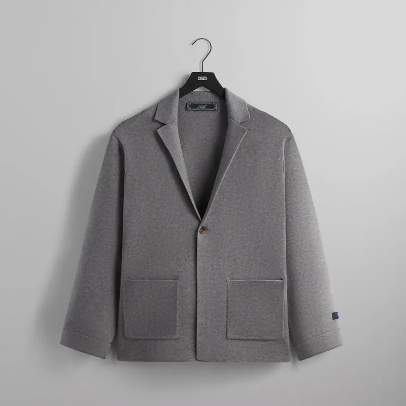Kith Heavy Knit Kai Blazer - Heather Grey sold by Kith