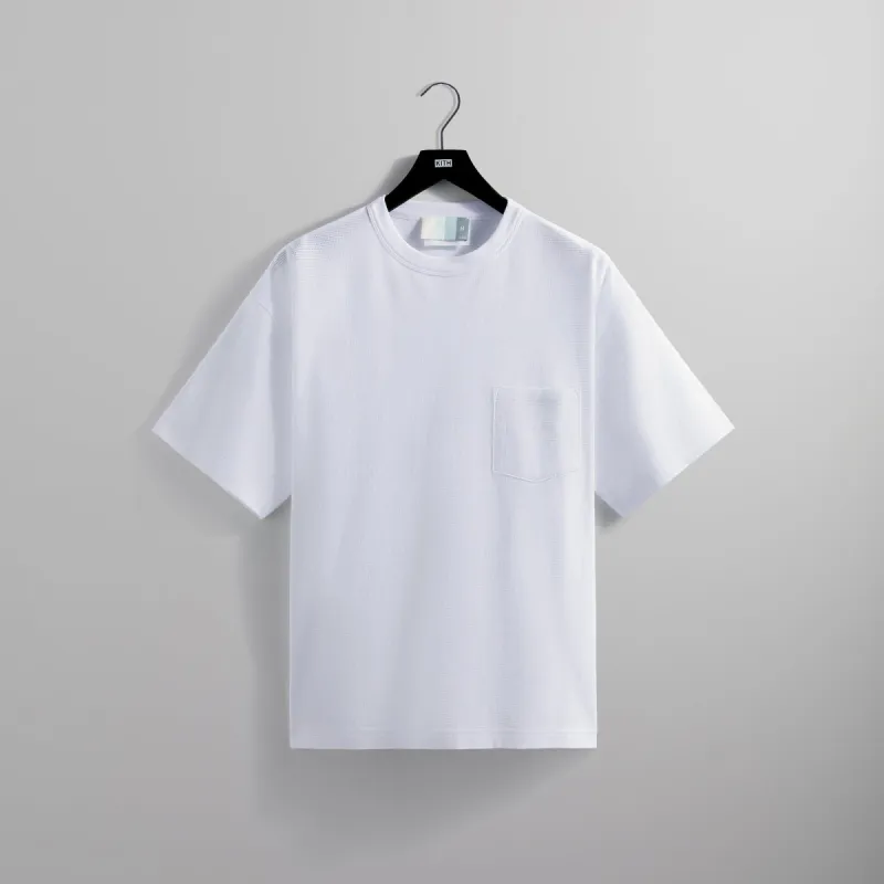 Kith Pointelle Mesh Leonard Tee - White sold by Kith