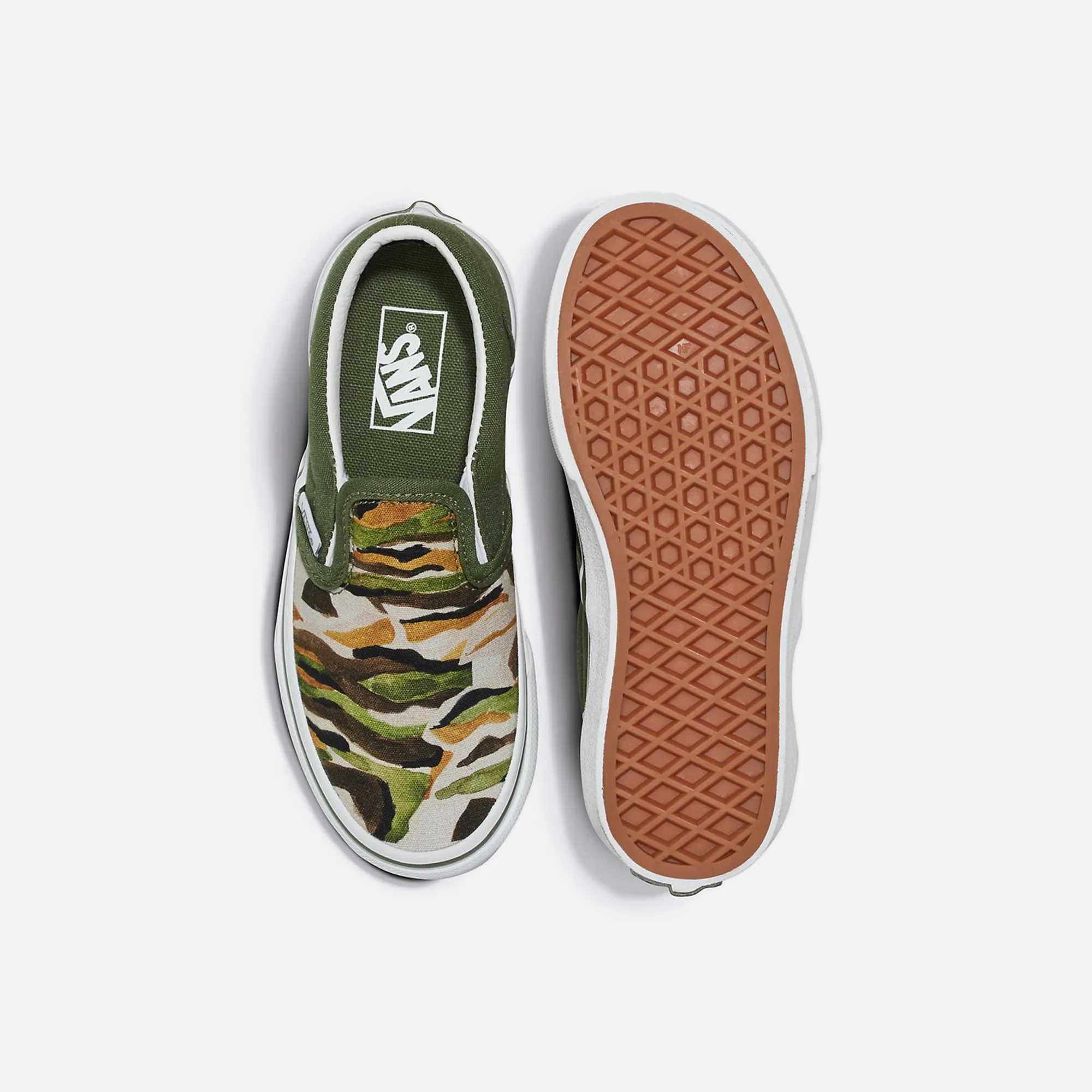 VANS PS Classic Slip-On - Painted Camo Green / Multi sold by Kith product image thumbnail 4