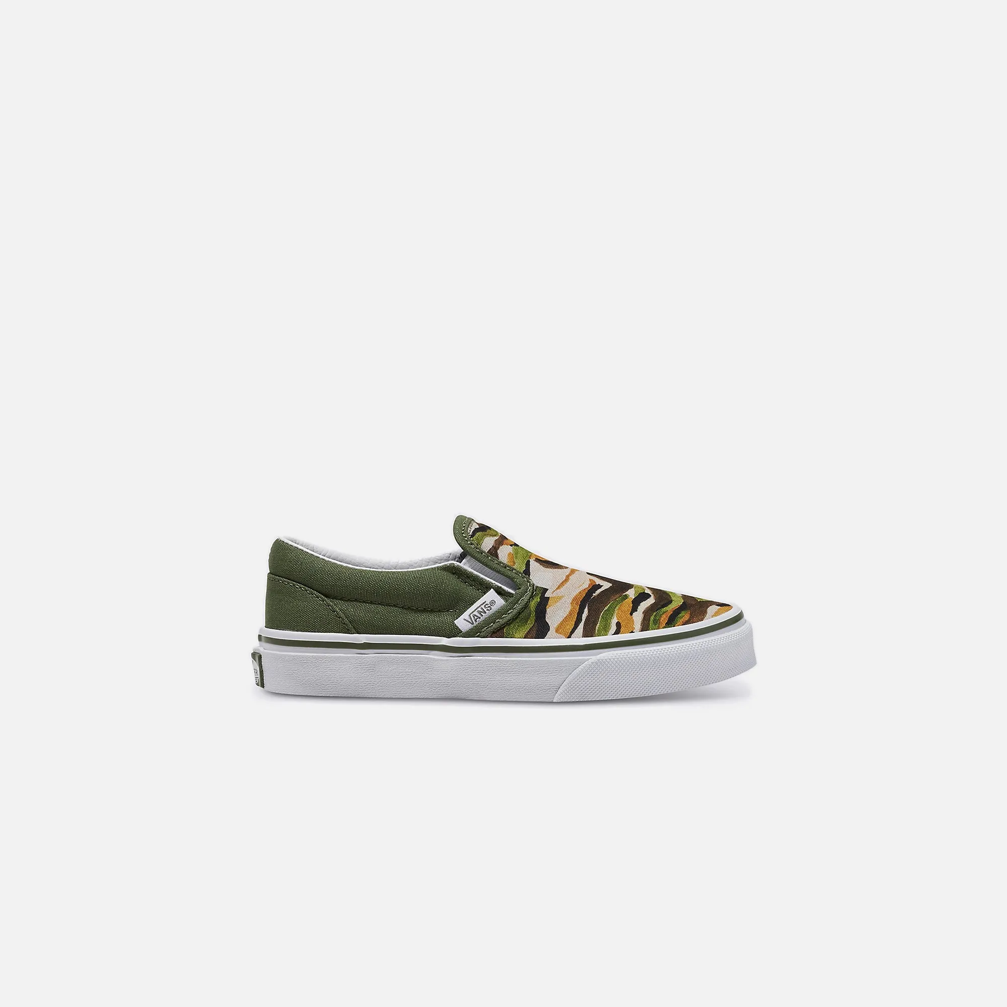 VANS PS Classic Slip-On - Painted Camo Green / Multi sold by Kith