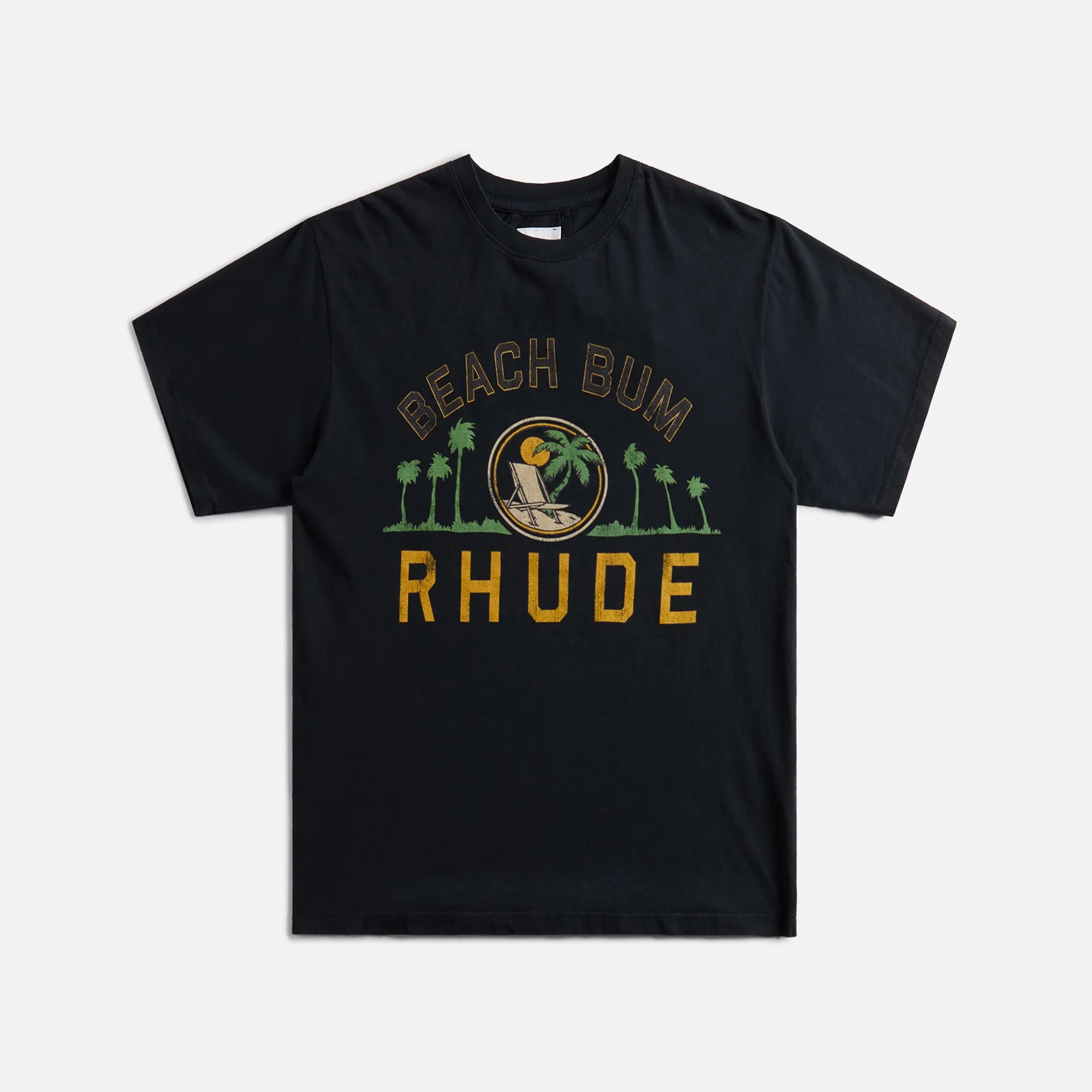 Rhude Palmera Tee - Vintage Black sold by Kith