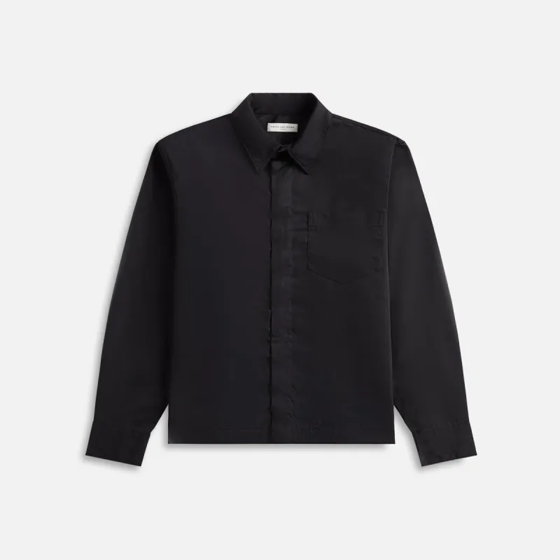 Dries Van Noten Corran Water-Repellent Shirt - Black sold by Kith