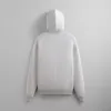 Kith Striped Interlock Williams III Hoodie - Light Heather Grey sold by Kith