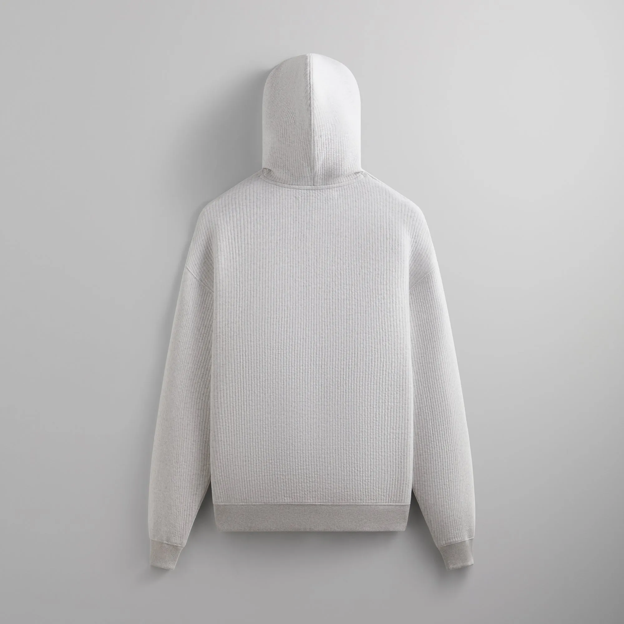 Kith Striped Interlock Williams III Hoodie - Light Heather