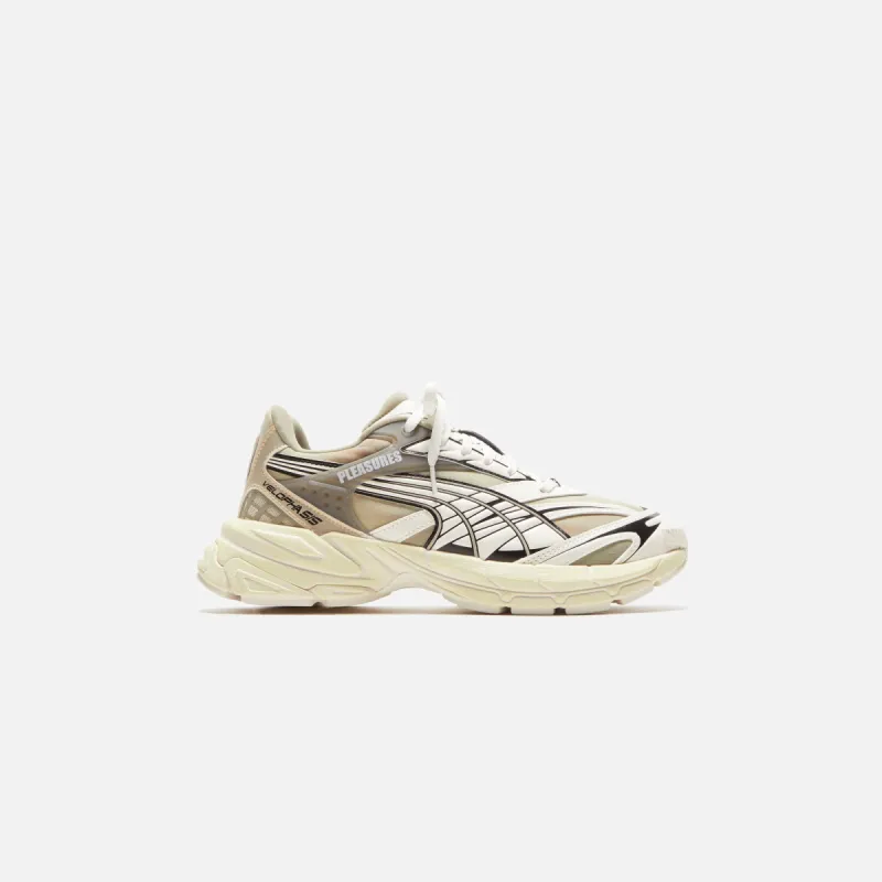 Puma x Pleasures Velophasis Overdyed - Birch Tree / Anise Flo sold by Kith