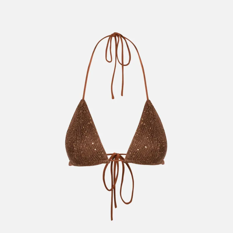 Asta Resort Lio Bikini Top - Coco Sequin sold by Kith