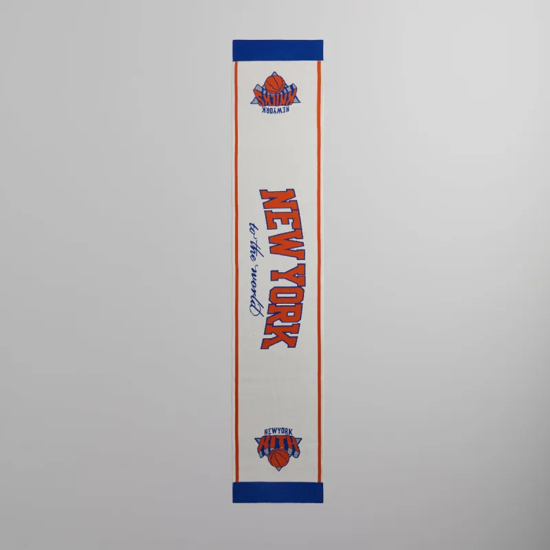 Kith for the New York Knicks Logo Knitted Scarf - Silk sold by Kith