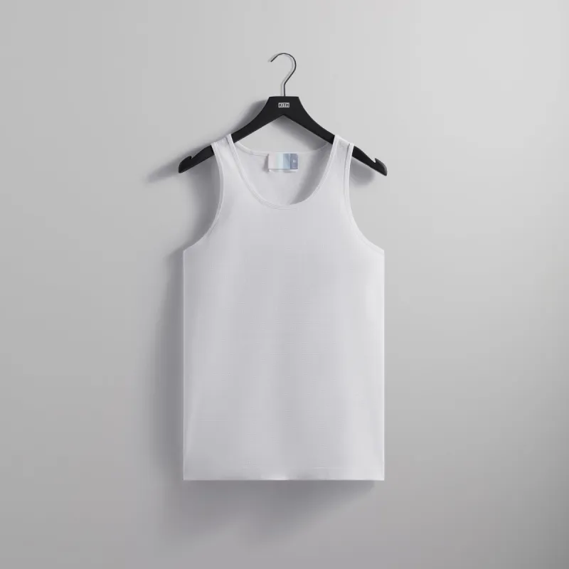 Kith Pointelle Mesh Spencer Tank - White sold by Kith