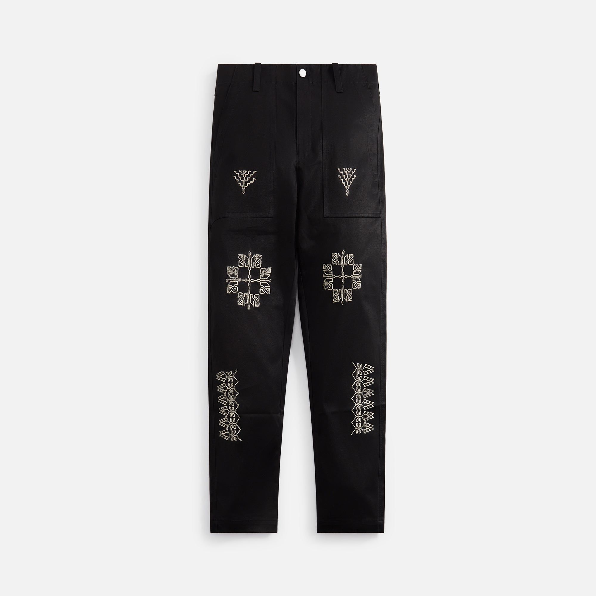 Adish Makhlut Worker Cotton Chino Pants - Black sold by Kith