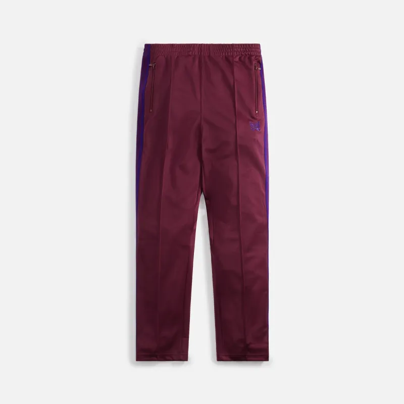 Needles Track Pant - Poly Smooth Wine sold by Kith