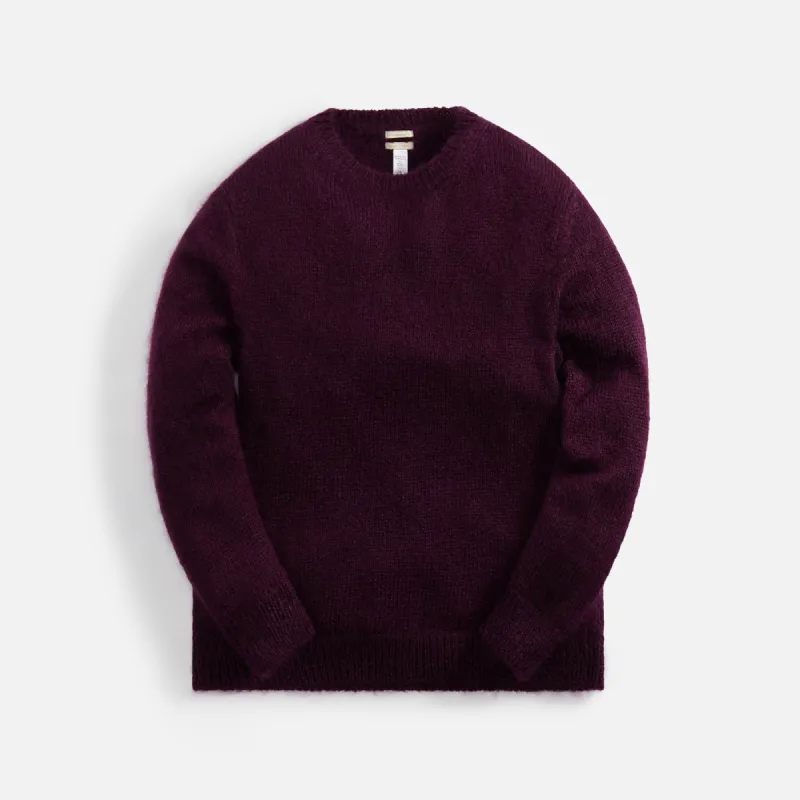 Massimo Alba Alder Mohair Silk Sweater - Purple sold by Kith