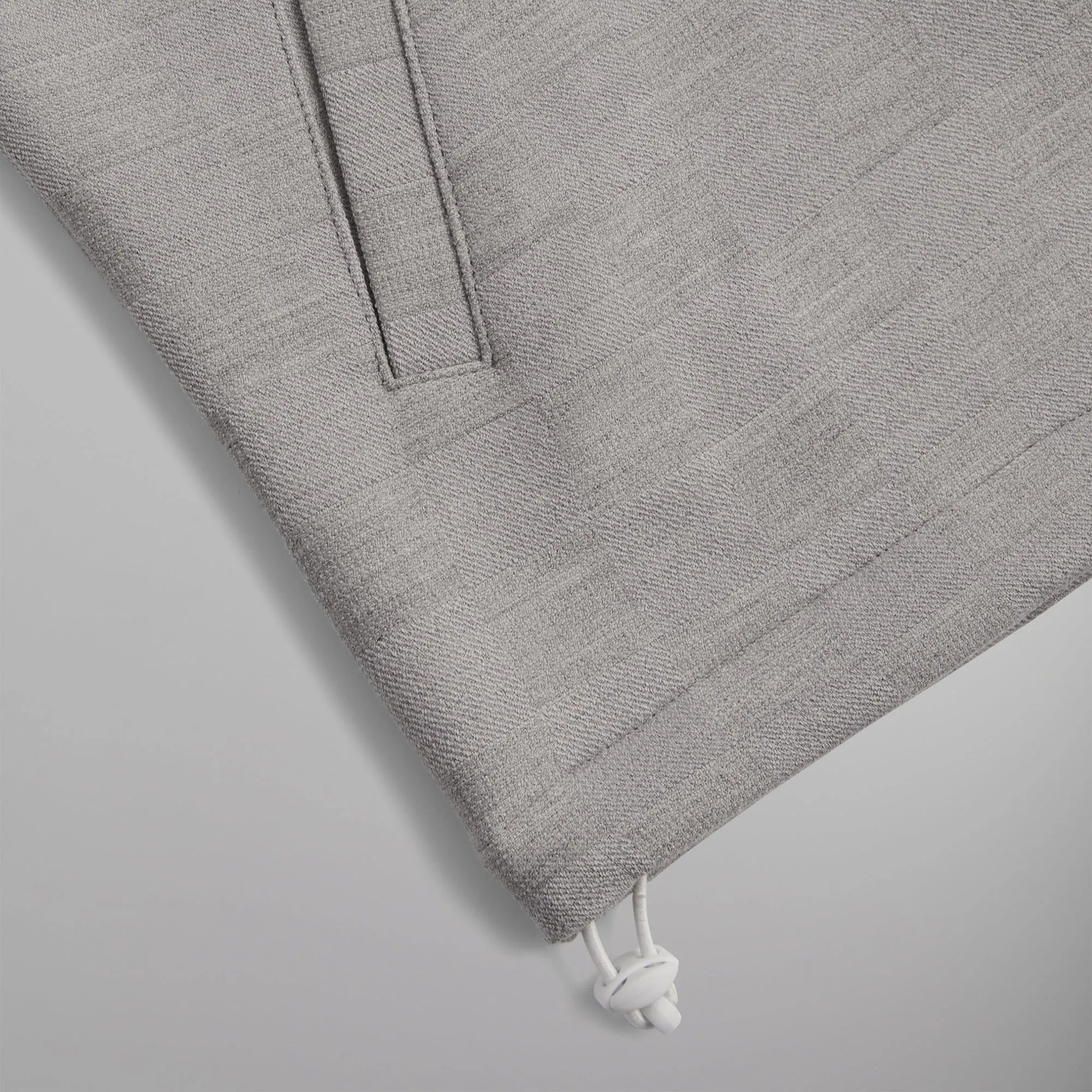 Kith Double Knit Davis Quarter Zip Pullover - Concrete sold by Kith product image thumbnail 4