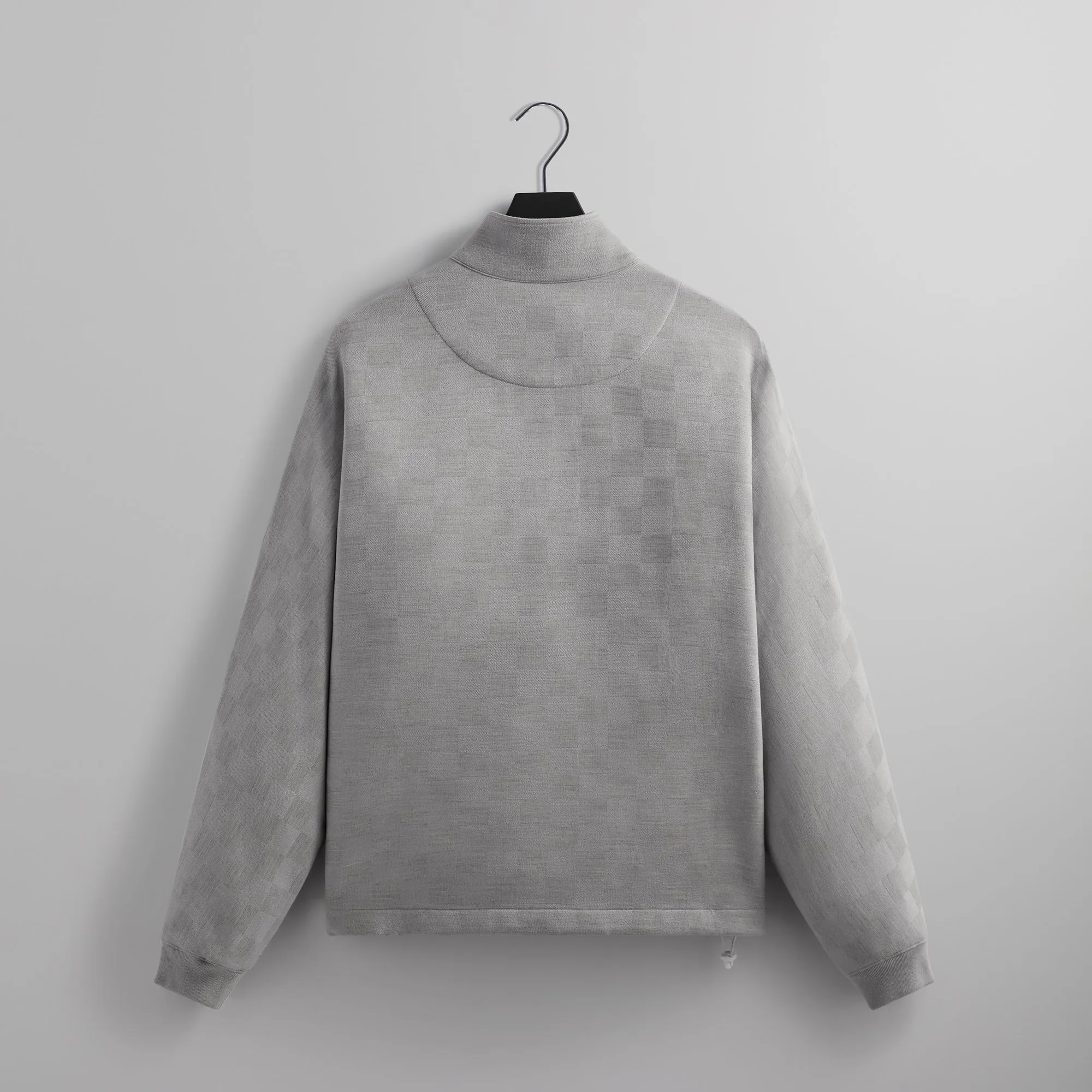 Kith Double Knit Davis Quarter Zip Pullover - Concrete sold by Kith product image thumbnail 2