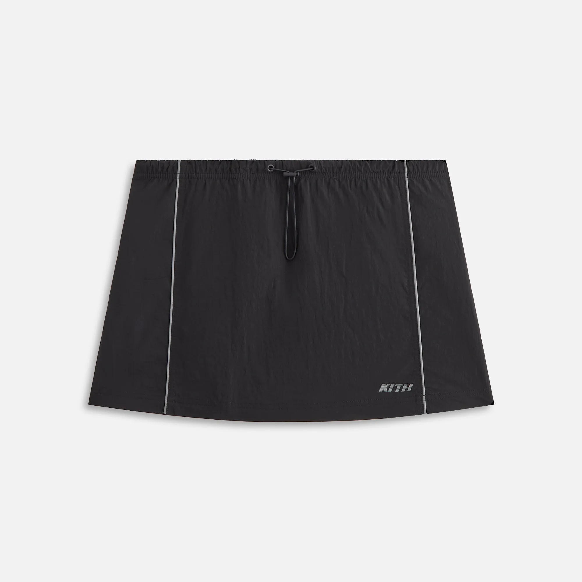 Kith Women Lowen Nylon Track Skirt - Black sold by Kith
