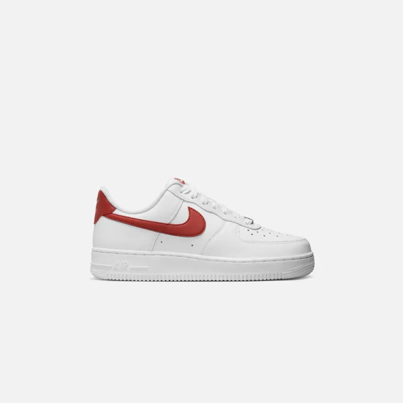 Nike WMNS Air Force 1 `07 - White / Rugged Orange sold by Kith
