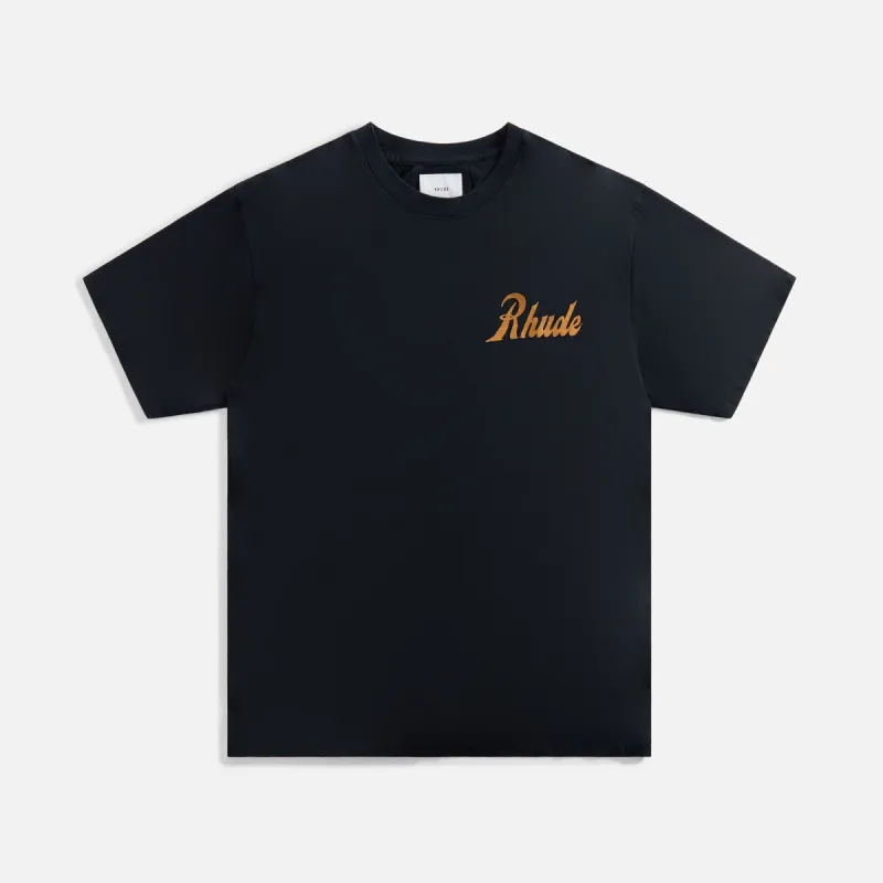 Rhude Sales And Service Tee - Vintage Black sold by Kith
