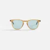Garrett Leight Brooks II Sun - Caramel / Pure Blue sold by Kith