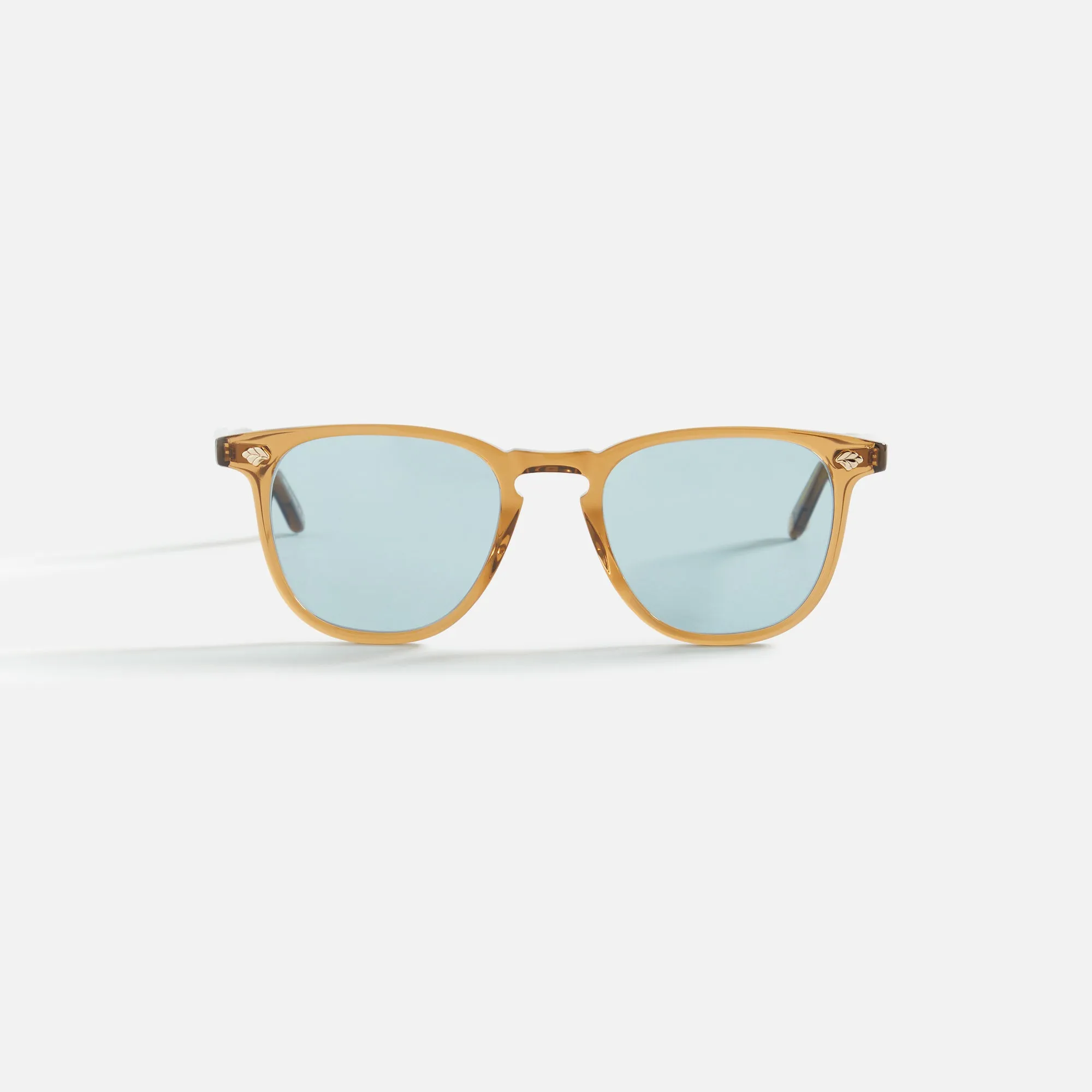 Garrett Leight Brooks II Sun - Caramel / Pure Blue sold by Kith