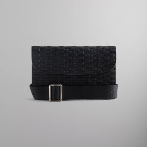 Kith Double Pouch Crossbody in Kith Monogram - Black PH