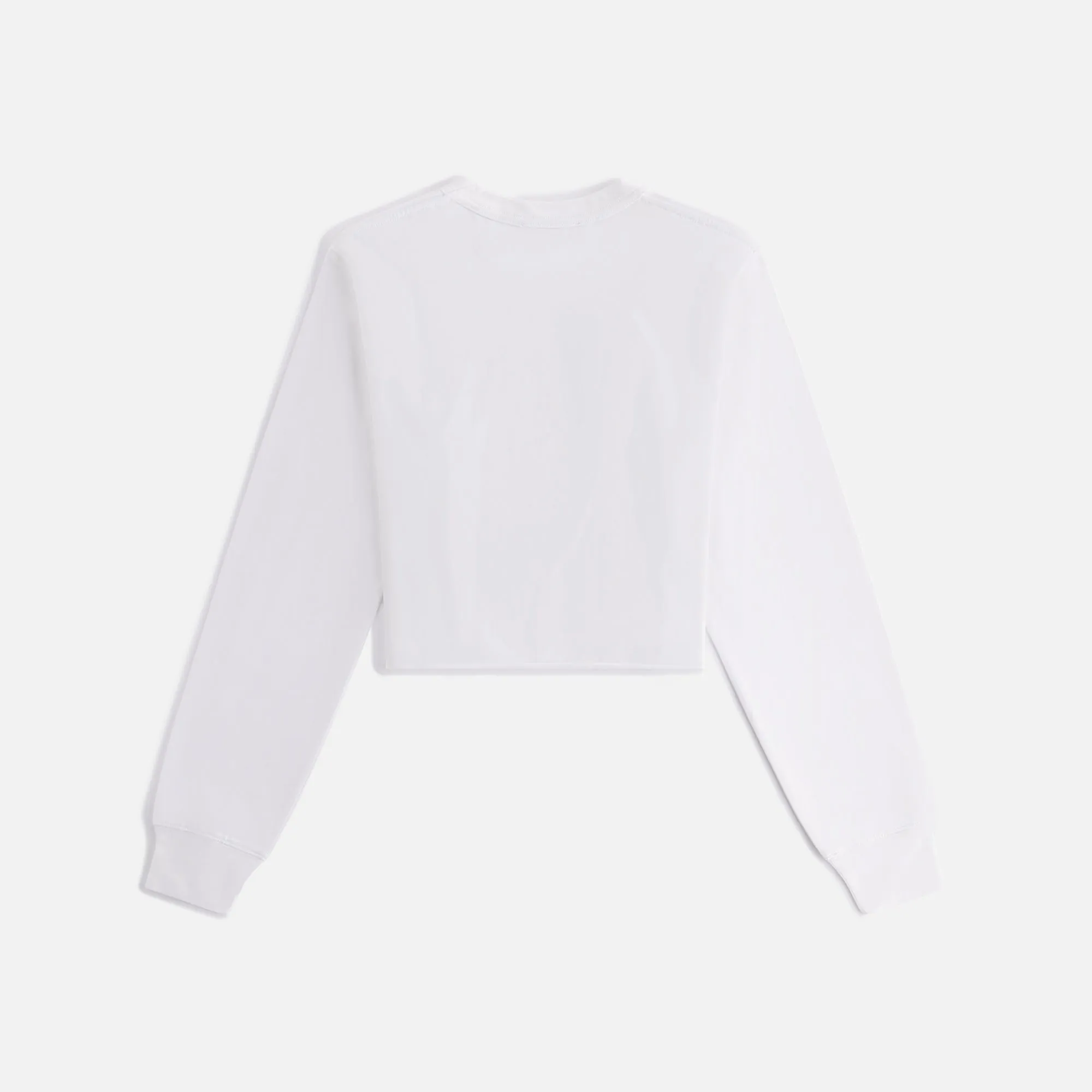 Kith Women Lucy Cropped Long Sleeve II Tee - White sold by Kith product image thumbnail 3