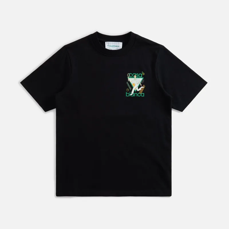 Casablanca Le Jeu Printed Tee - Black sold by Kith
