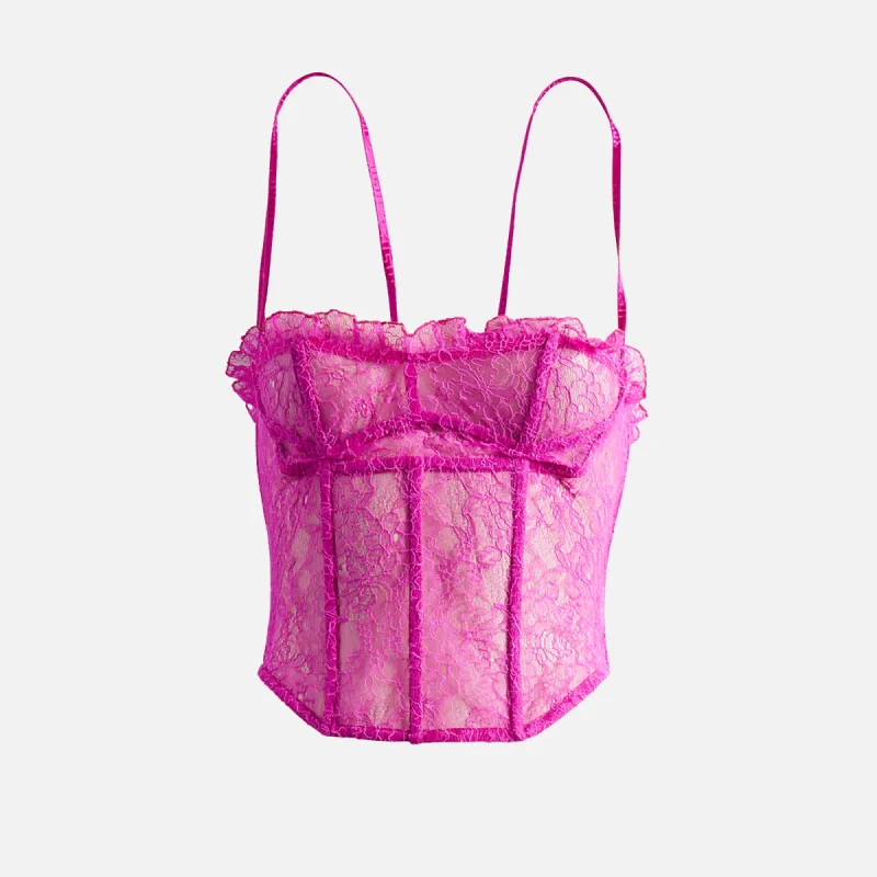 Kim Shui Lace Corset - Pink sold by Kith