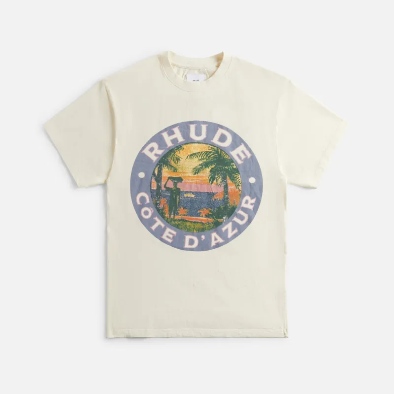 Rhude Lago Tee - Vintage White sold by Kith