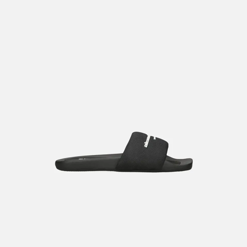 Alexander Wang AW Pool Slide - Black sold by Kith