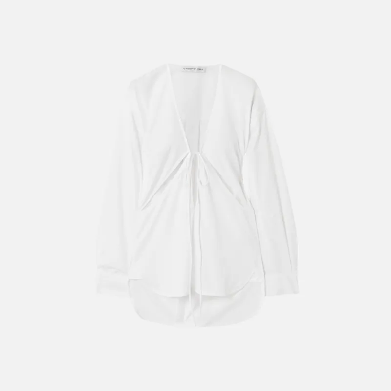 Christopher Esber Triquetra Cotton Shirt - White sold by Kith