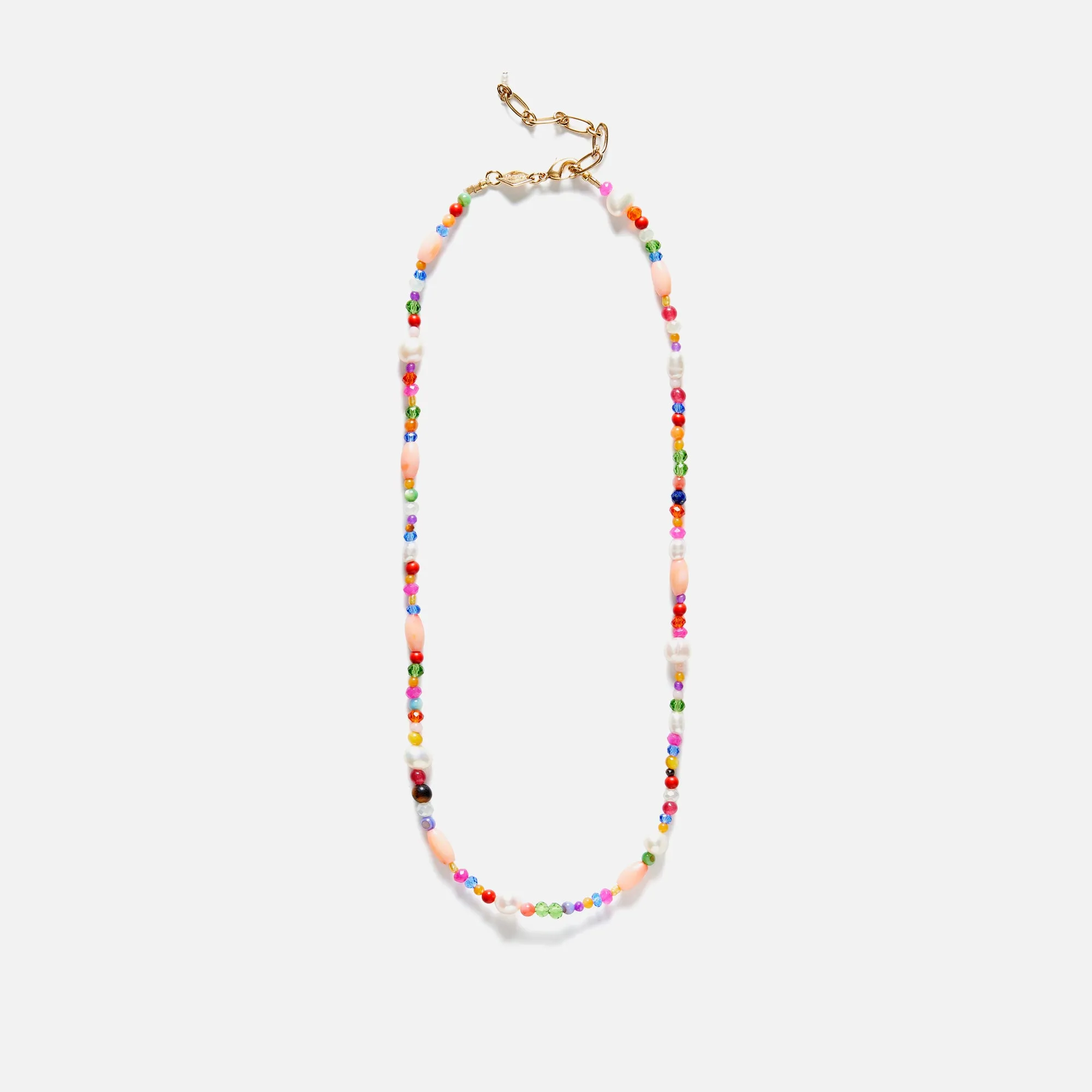 Anni Lu Glamstone Necklace - Rainbow Multi sold by Kith