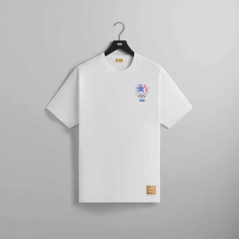 Kith for Olympics Heritage Los Angeles 1984 Vintage Tee - White sold by Kith