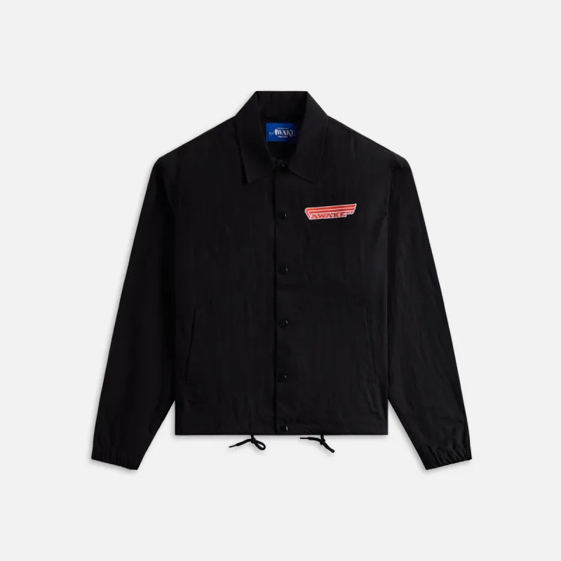 Awake NY 4 Wheeler Coaches Jacket - Black sold by Kith