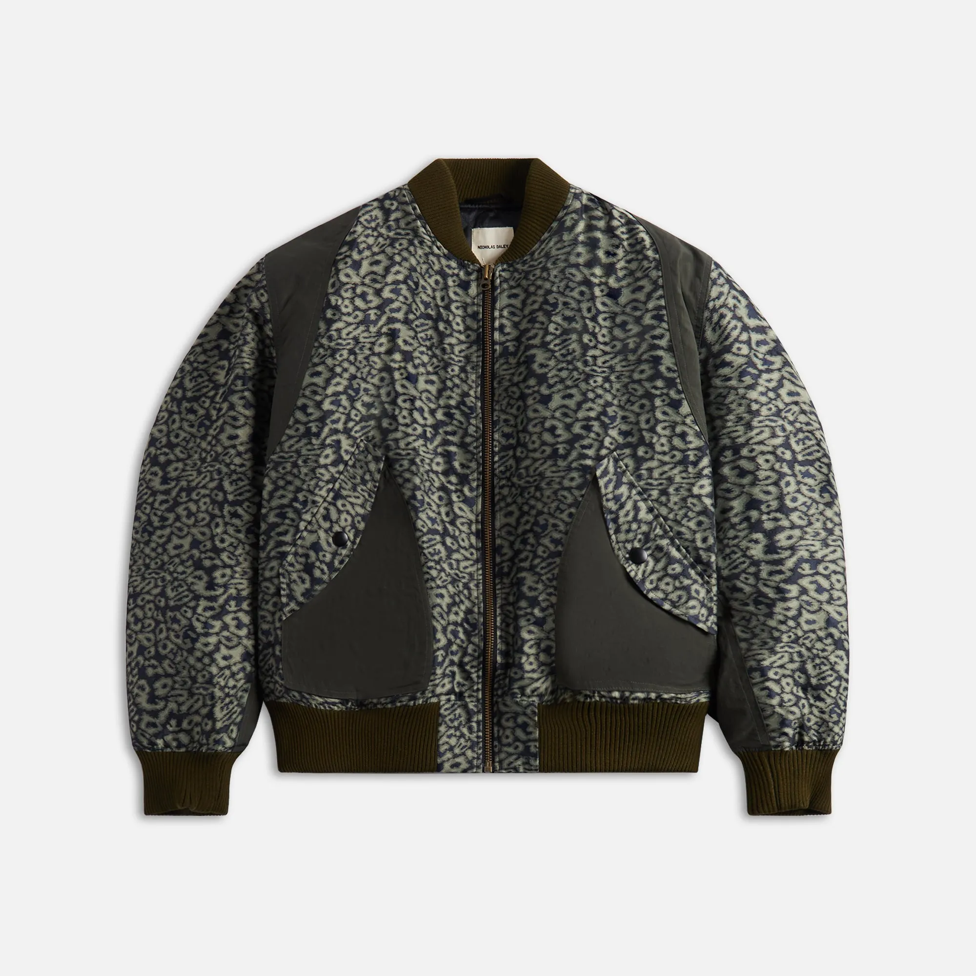 Nicholas Daley Bomber Jacket - Navy / Olive sold by Kith