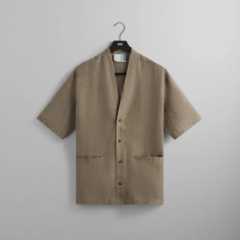 Kith Pinstripe Linen Gi Shirt - Prelude sold by Kith