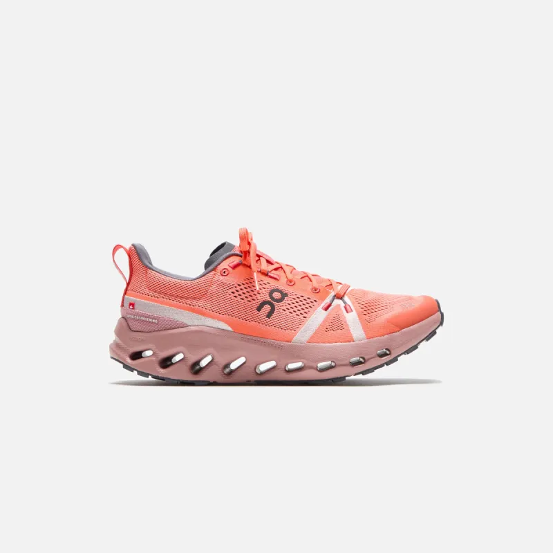 On Running Cloudsurfer Trail - Flame / Dustrose sold by Kith