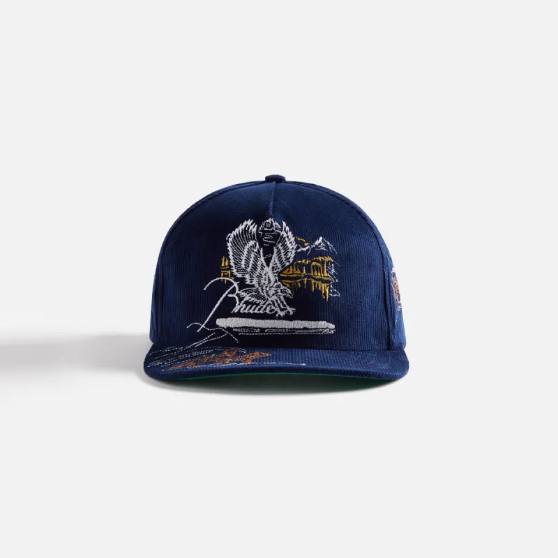 Rhude Eagles Souvenir Structure Cap - Dark Blue sold by Kith