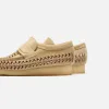 Clarks Wallabee Loafer Weave - Maple Suede sold by Kith
