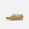 Clarks Wallabee Loafer Weave - Maple Suede sold by Kith