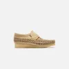 Clarks Wallabee Loafer Weave - Maple Suede sold by Kith