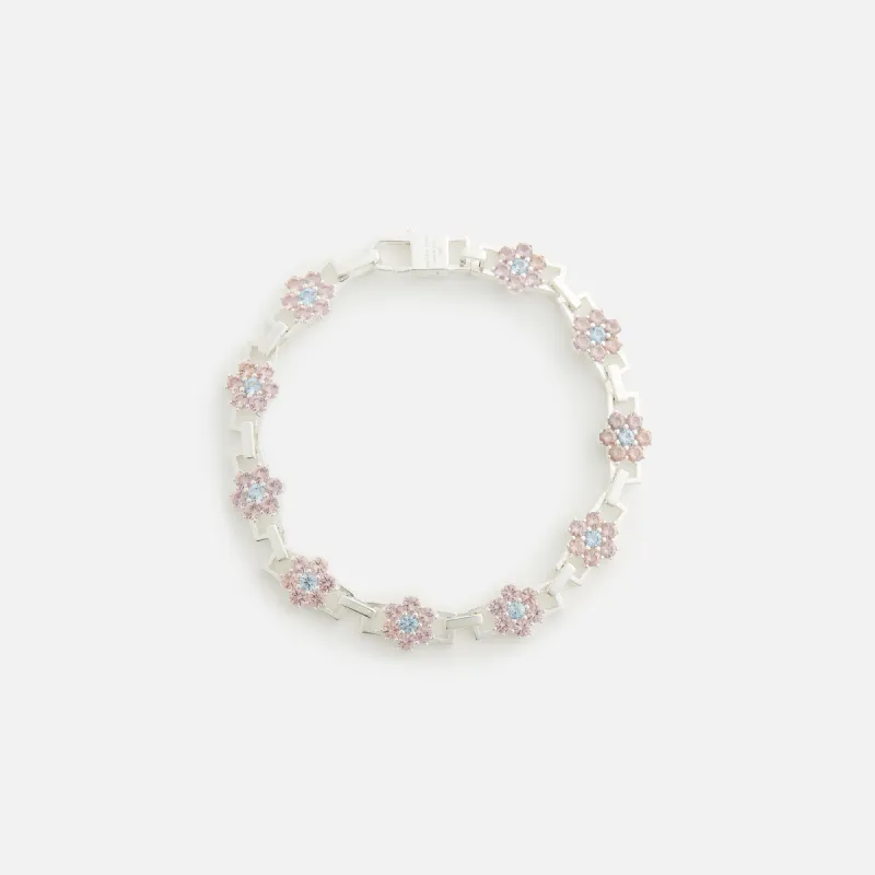 Hatton Labs Daisy Bracelet - Silver / Morganite sold by Kith