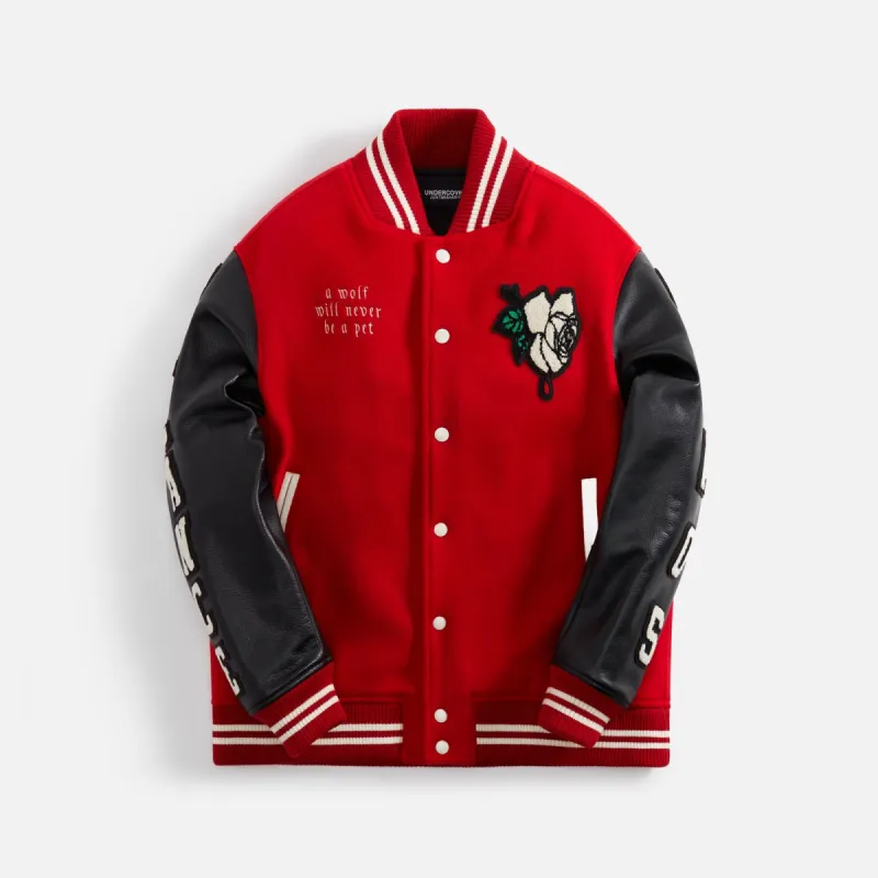 Undercover Varsity Jacket - Red sold by Kith