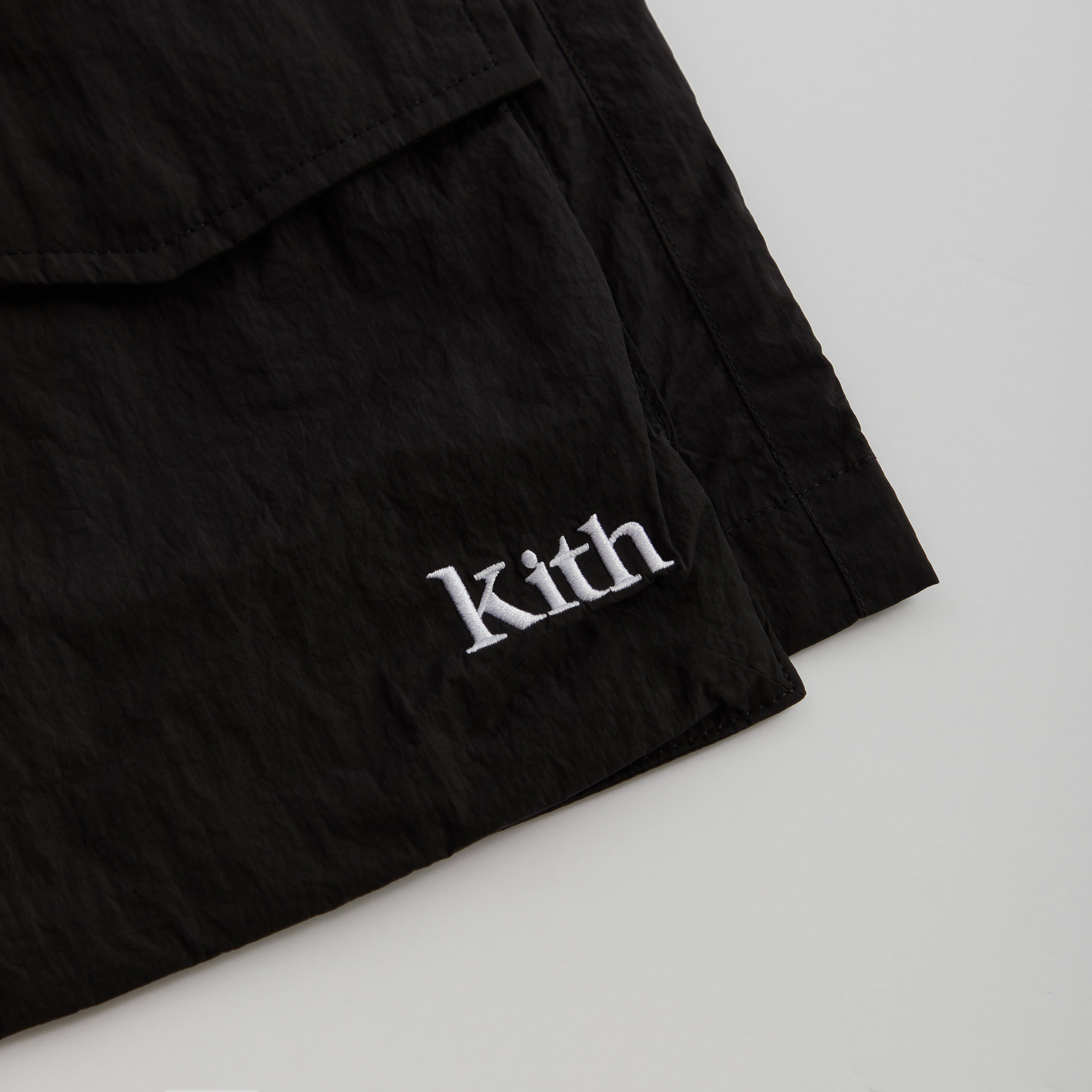 Kith Wrinkle Nylon Boreum Cargo Short - Black sold by Kith product image thumbnail 4
