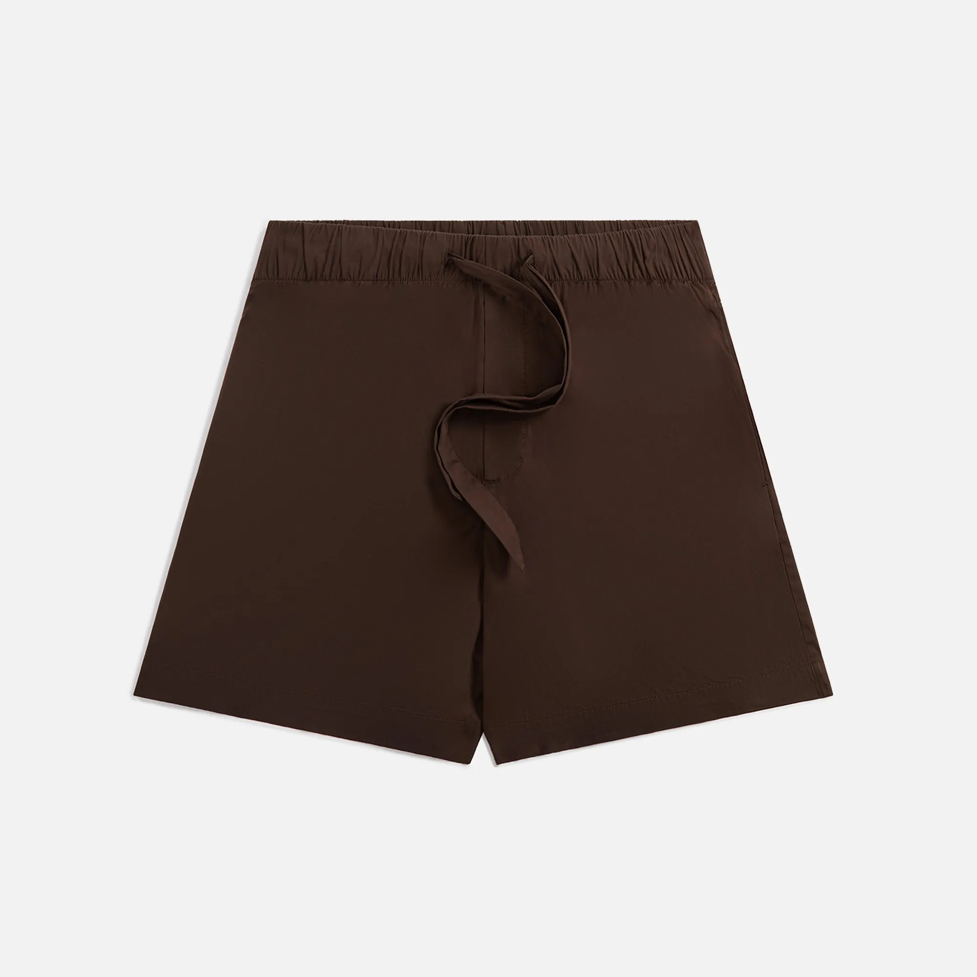 Tekla Poplin Pajama Shorts - Coffee sold by Kith