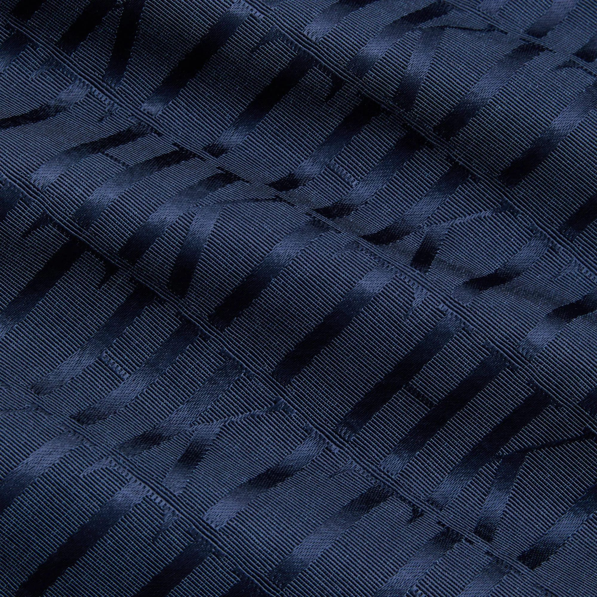 Kith Jacquard Faille Long Sleeve Boxy Collared Overshirt - Nocturnal PH sold by Kith product image thumbnail 4
