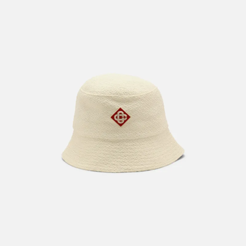 Casablanca Diamond Logo Bucket Hat - Off-White sold by Kith